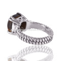 Tiger Eye Gemstone en un delicado anillo de plata Prong Disponible al mejor precio